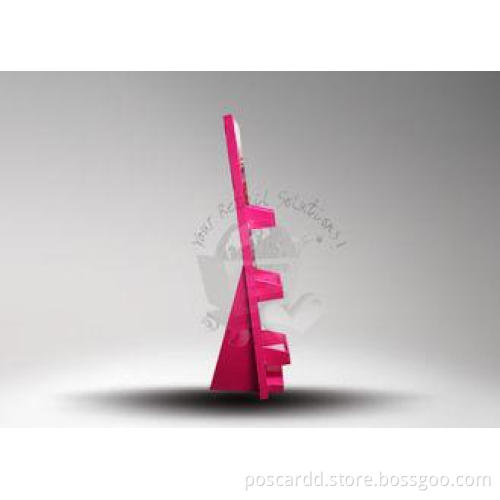 Matt Lamination 3 Tier Advertising Cosmetic Display Stands